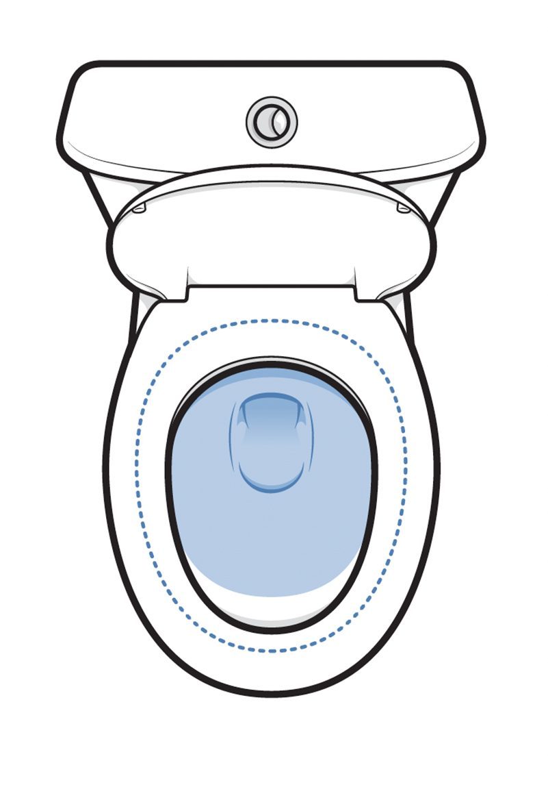 Compact elongated toilet bowl